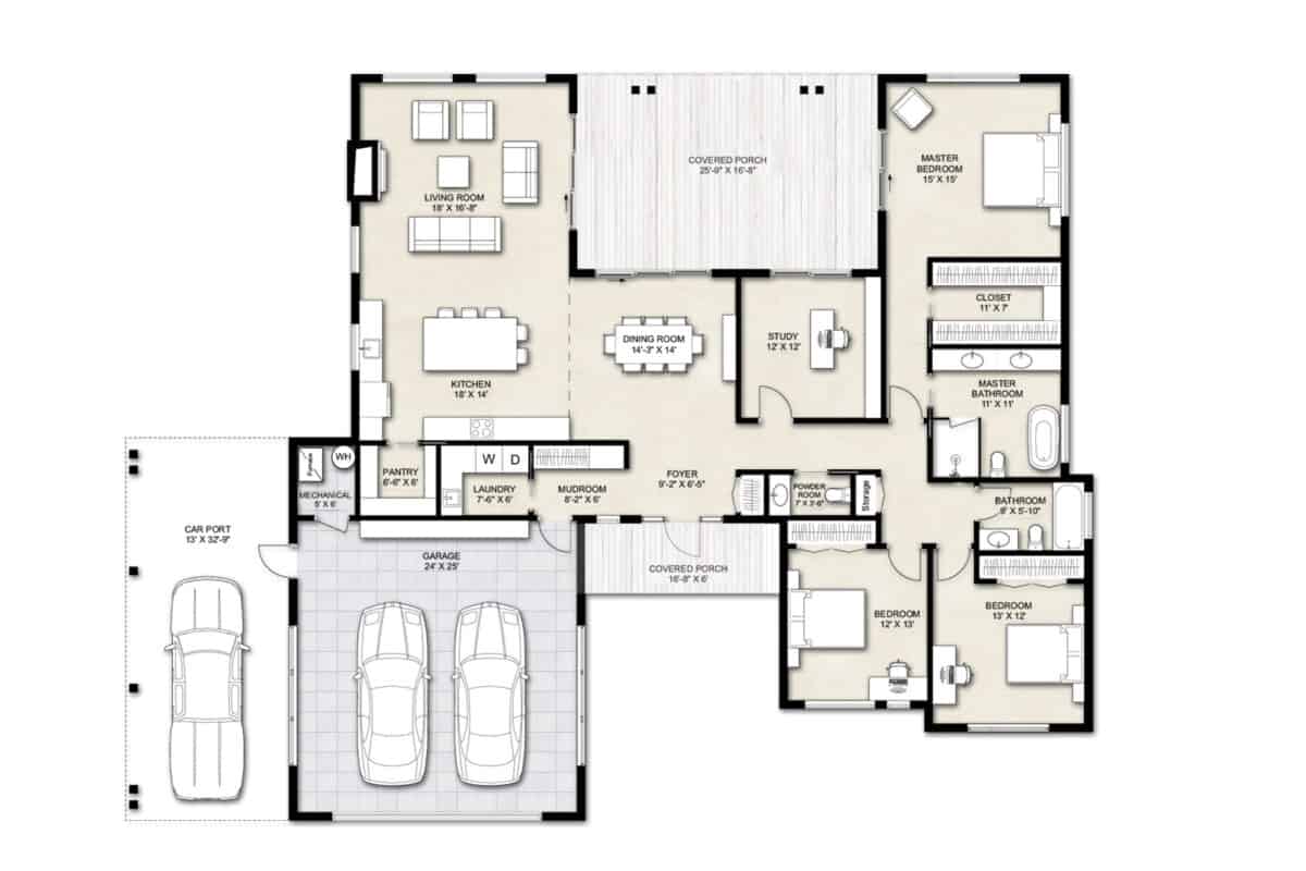 Modern House Plans - Truoba Architects